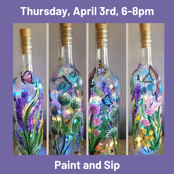 Paint & Sip: Thursday, April 3rd, 6-8pm