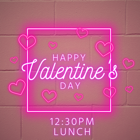 Valentine's Day Luncheon: Friday, February 14th, 12:30pm